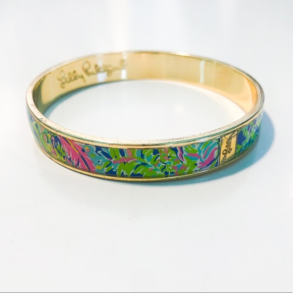 Lilly Pulitzer Jewelry - Lilly Pulitzer Blue Patterned Bangle Bracelet OS